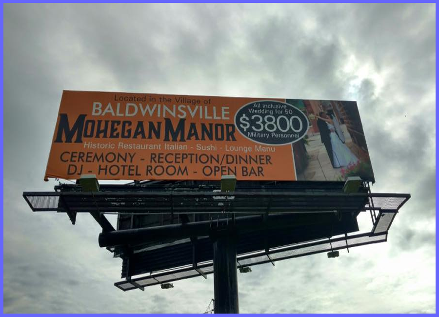 Designed a Billboard Ad for Mohegan Manor